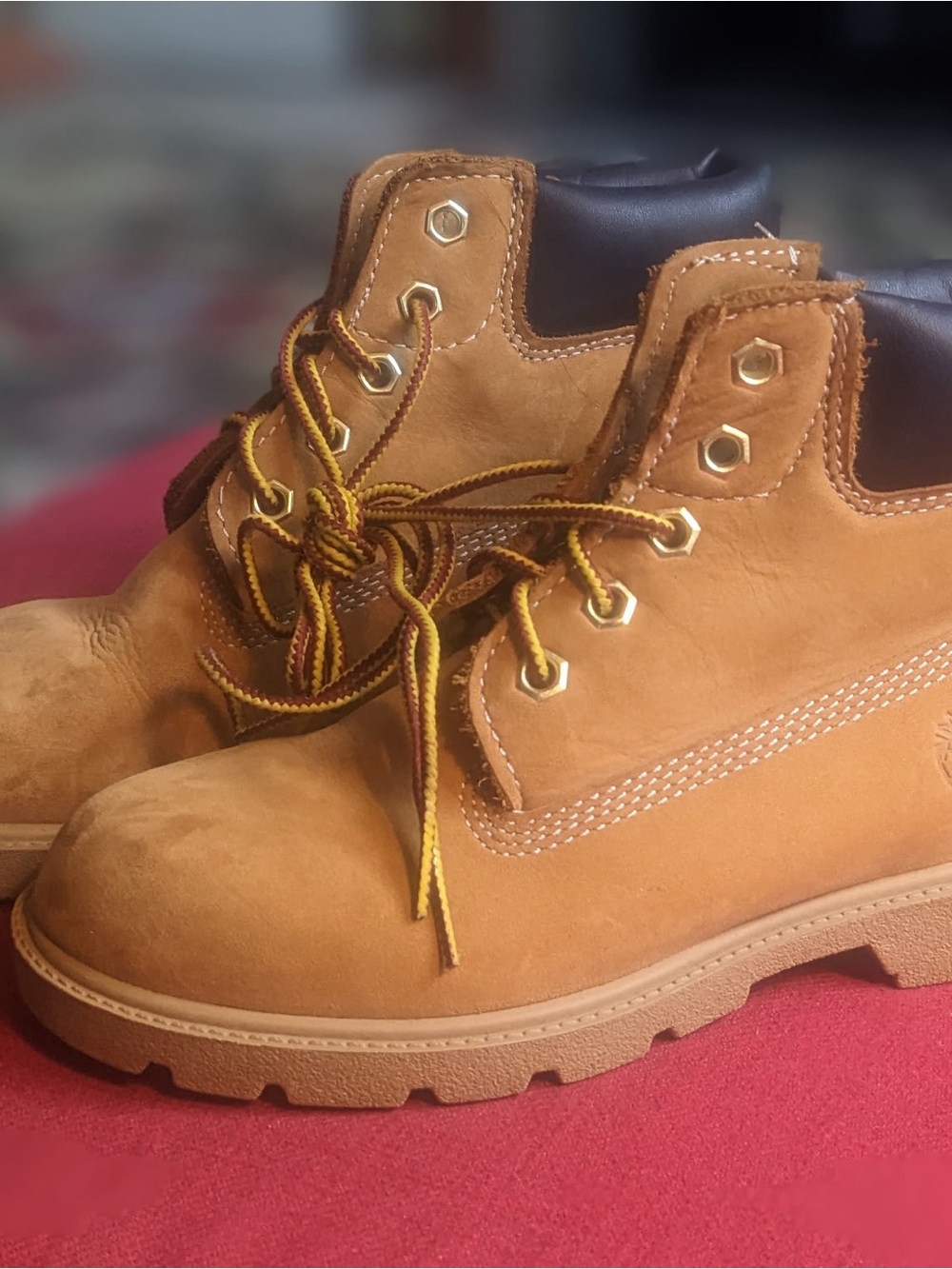 Timberland Classic Toddler Wheat Kids 6” Lace-Up Work Boots